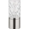 mutoni light Tischleuchte Lunki Metall Silber Matt Led 19> Led-Tischleuchten
