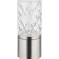 mutoni light Tischleuchte Lunki Metall Silber Matt Led 19> Led-Tischleuchten