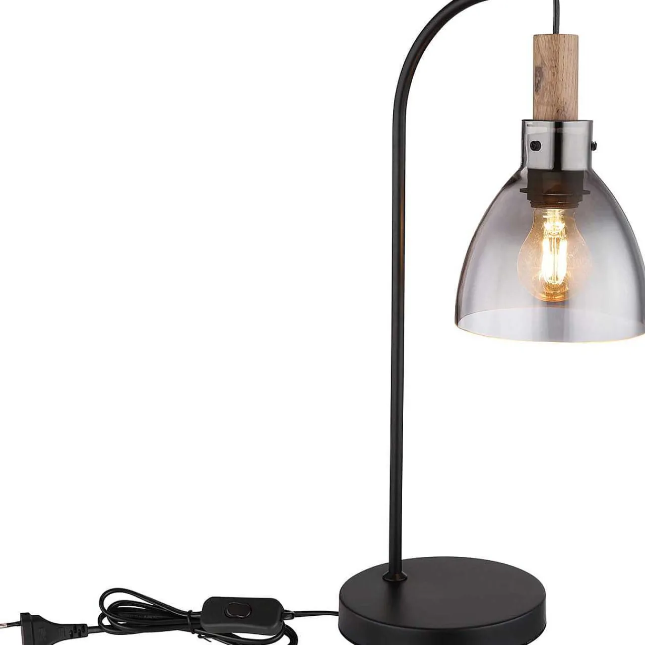 mutoni light Tischleuchte Mattea Metall Schwarz Matt 1Xe27 Led> Led-Tischleuchten