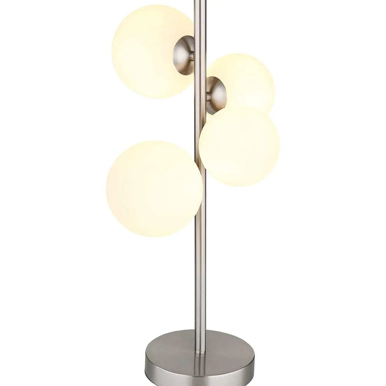 mutoni light Tischleuchte Riha Metall Nickel Matt 4Xg9 Led> Led-Tischleuchten