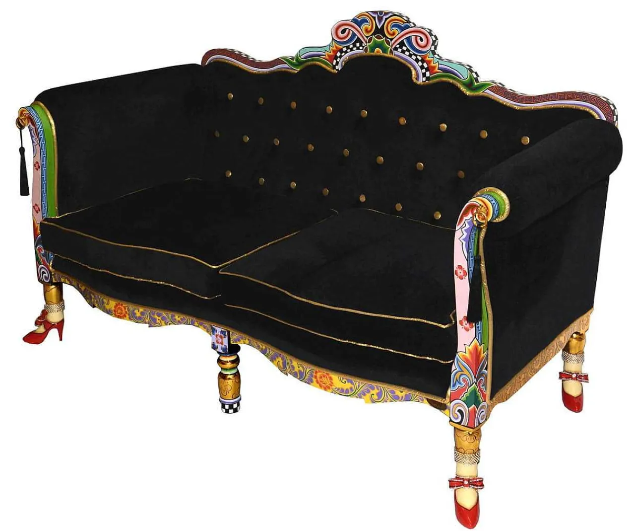 Toms Drag Sofa Schwarz> Stoffsofas