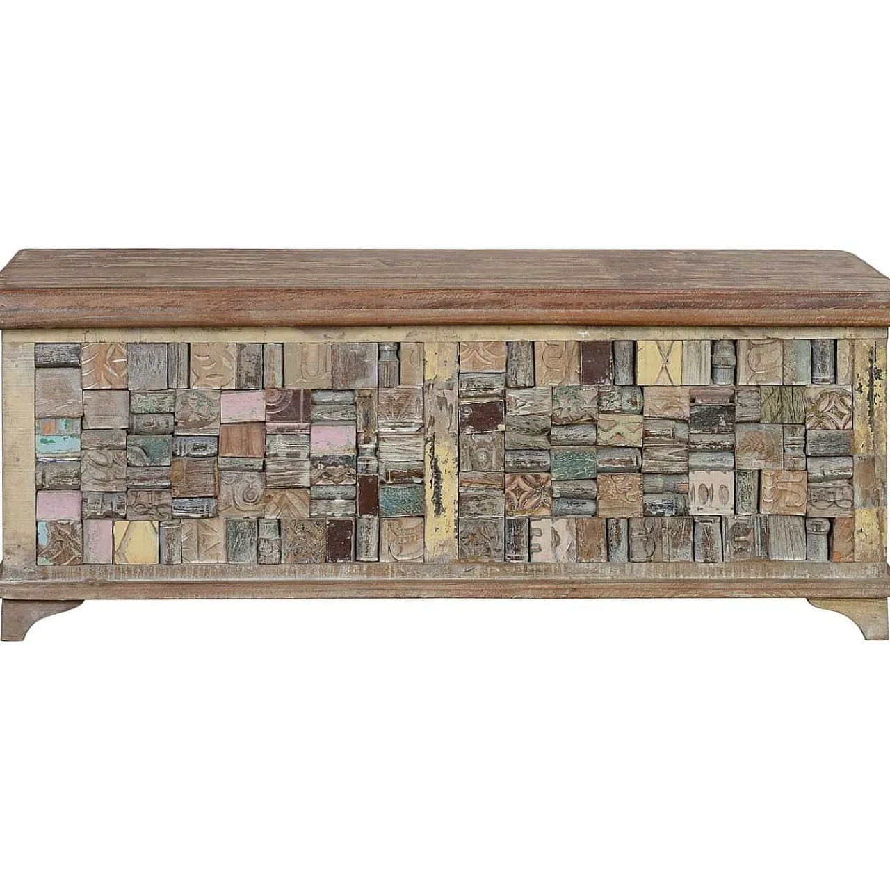 mutoni inspiration Truhe Holz Recycelt Multicolor 106X36> Kisten & Truhen