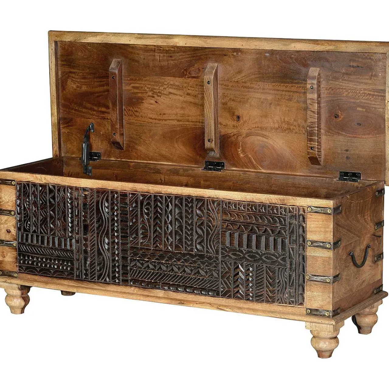 mutoni inspiration Truhe Mango Braun Bicolor 116X40> Kisten & Truhen