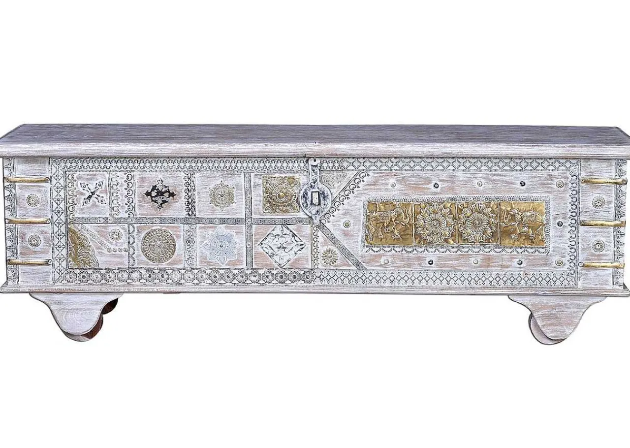 mutoni inspiration Truhe Mango Vintage Weiss 145X40> Kisten & Truhen