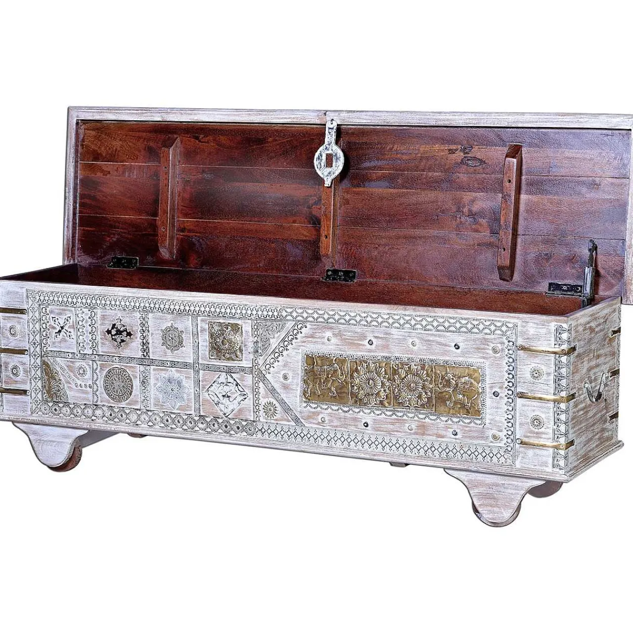 mutoni inspiration Truhe Mango Vintage Weiss 145X40> Kisten & Truhen