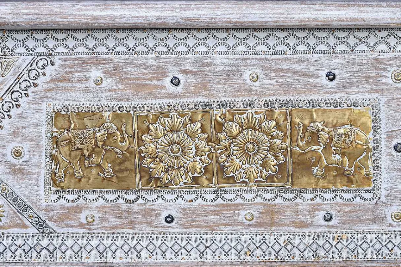 mutoni inspiration Truhe Mango Vintage Weiss 145X40> Kisten & Truhen