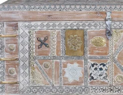 mutoni inspiration Truhe Mango Vintage Weiss 100X40><noscript><img width=