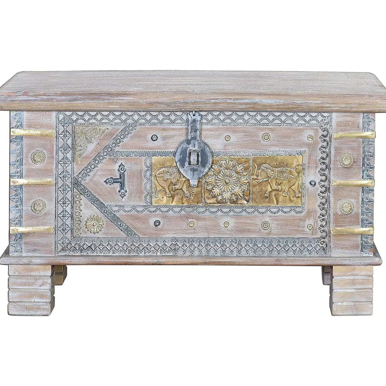 mutoni inspiration Truhe Mango Vintage Weiss 80X40> Kisten & Truhen