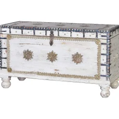 mutoni inspiration Truhe Mango Vintage Weiss 100X40><noscript><img width=