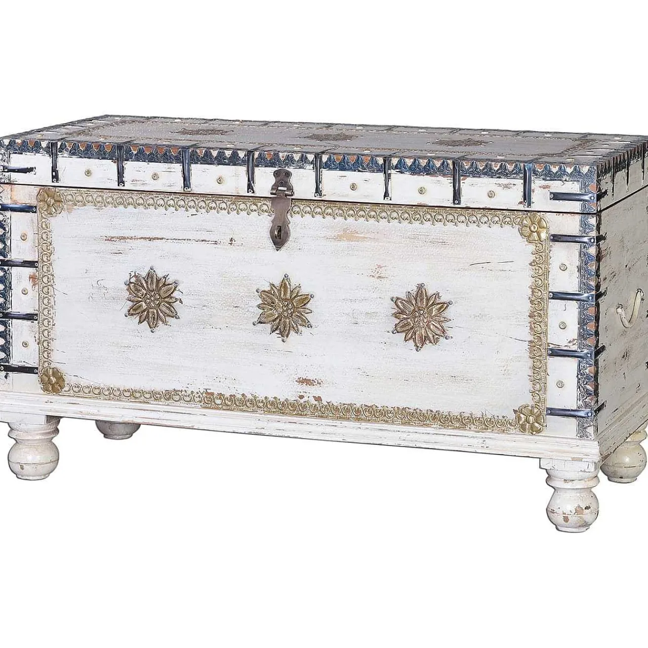mutoni inspiration Truhe Mango Vintage Weiss 100X40> Kisten & Truhen
