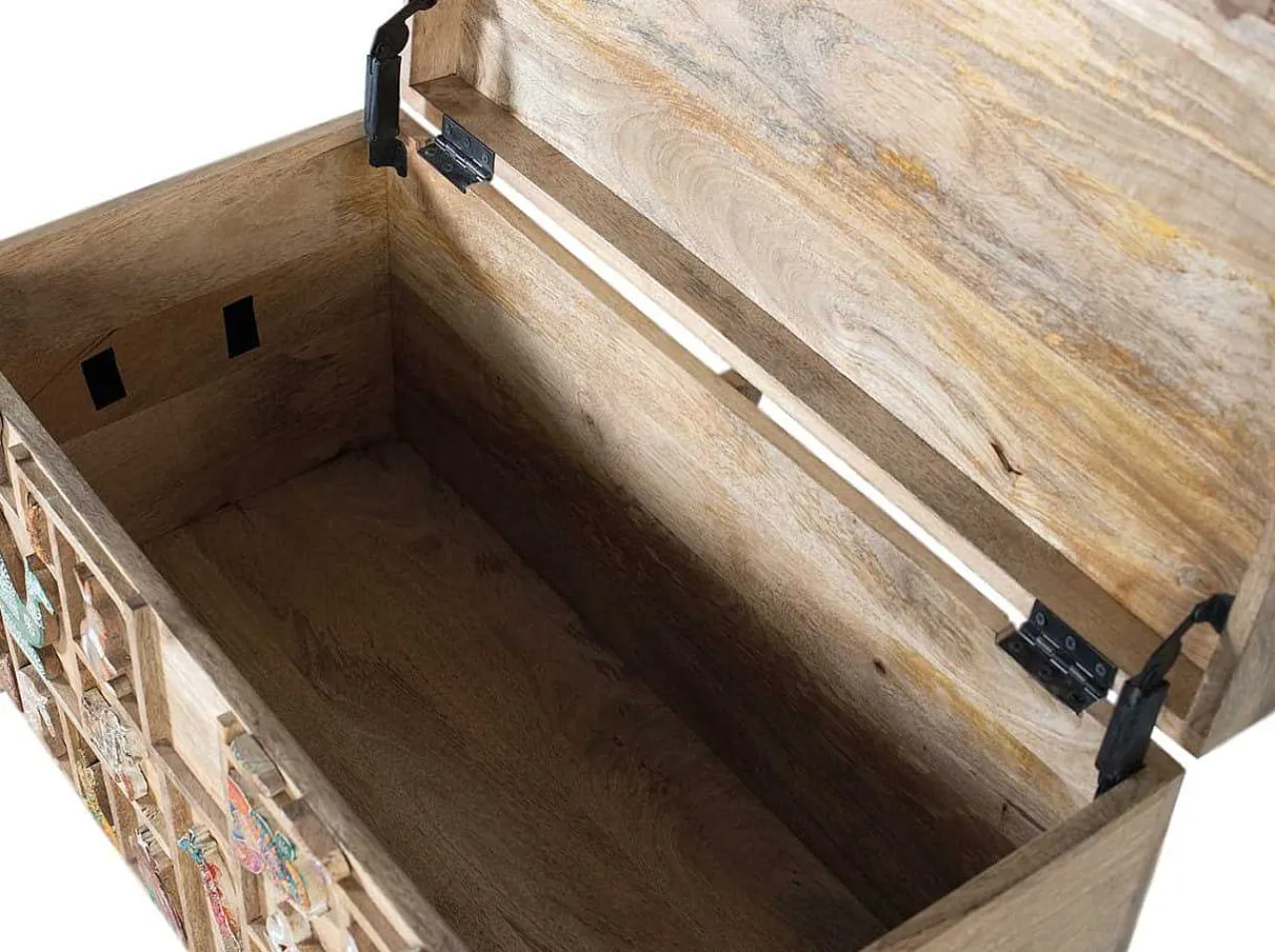 mutoni inspiration Truhe Mangoholz Mehrfarbig 80> Kisten & Truhen