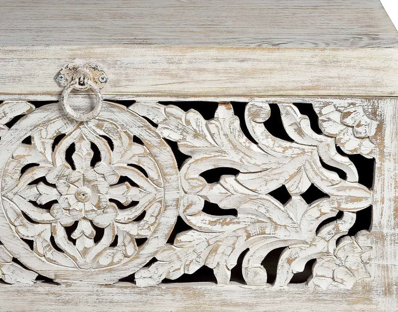 mutoni inspiration Truhe Mykonos Mango Vintage Weiss 80X40> Kisten & Truhen