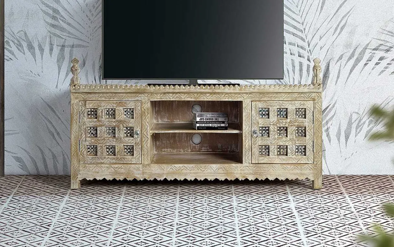 mutoni inspiration Tv-Möbel Antique Mangoholz Natur 150> Tv-Möbel