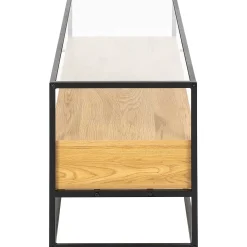 mutoni scandi Tv-Möbel Randall Glas Transparent Natur 120> Tv-Möbel