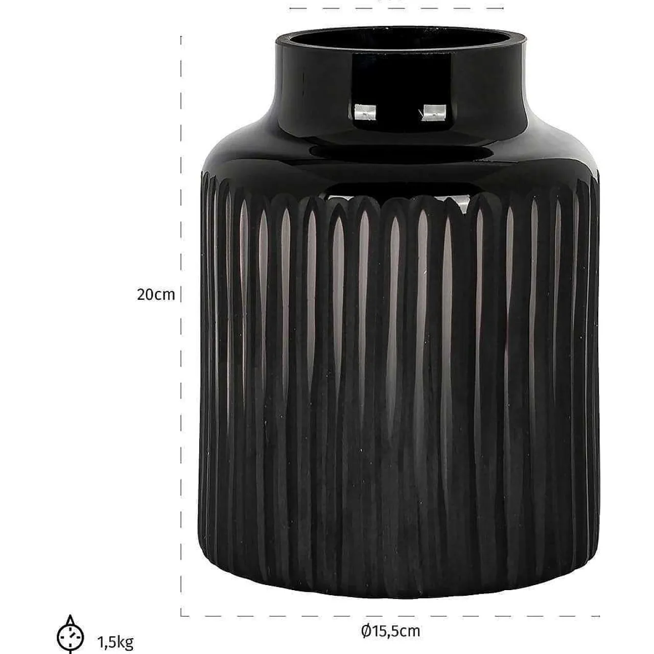Richmond Interiors Vase Malin Klein> Wohnaccessoires
