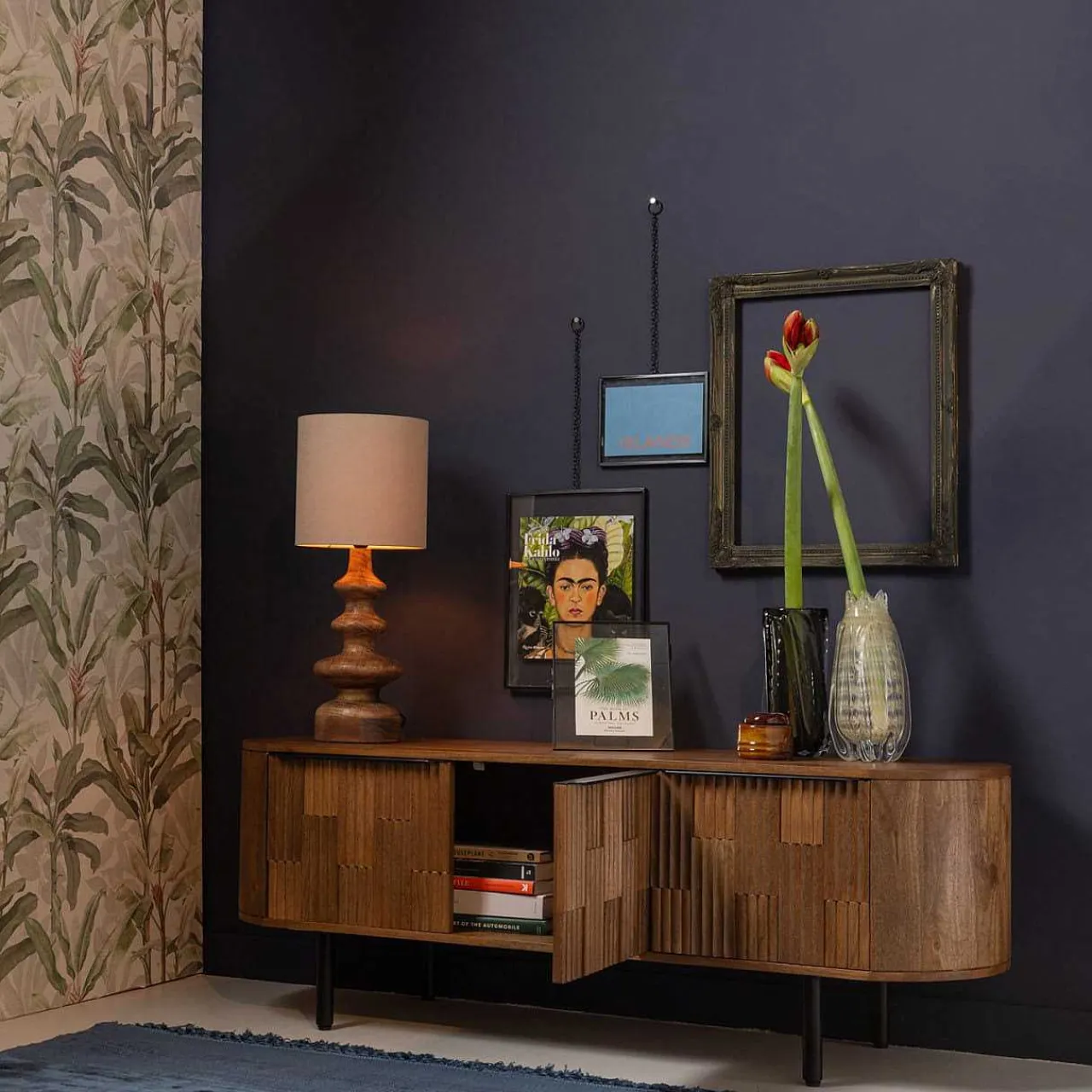 mutoni living Vase Paragon Handgeformt Anthrazit 27> Vasen