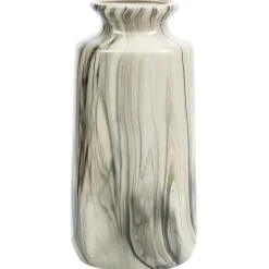 mutoni living Vase Strike Keramik Offwhite/Schwarz 30> Vasen