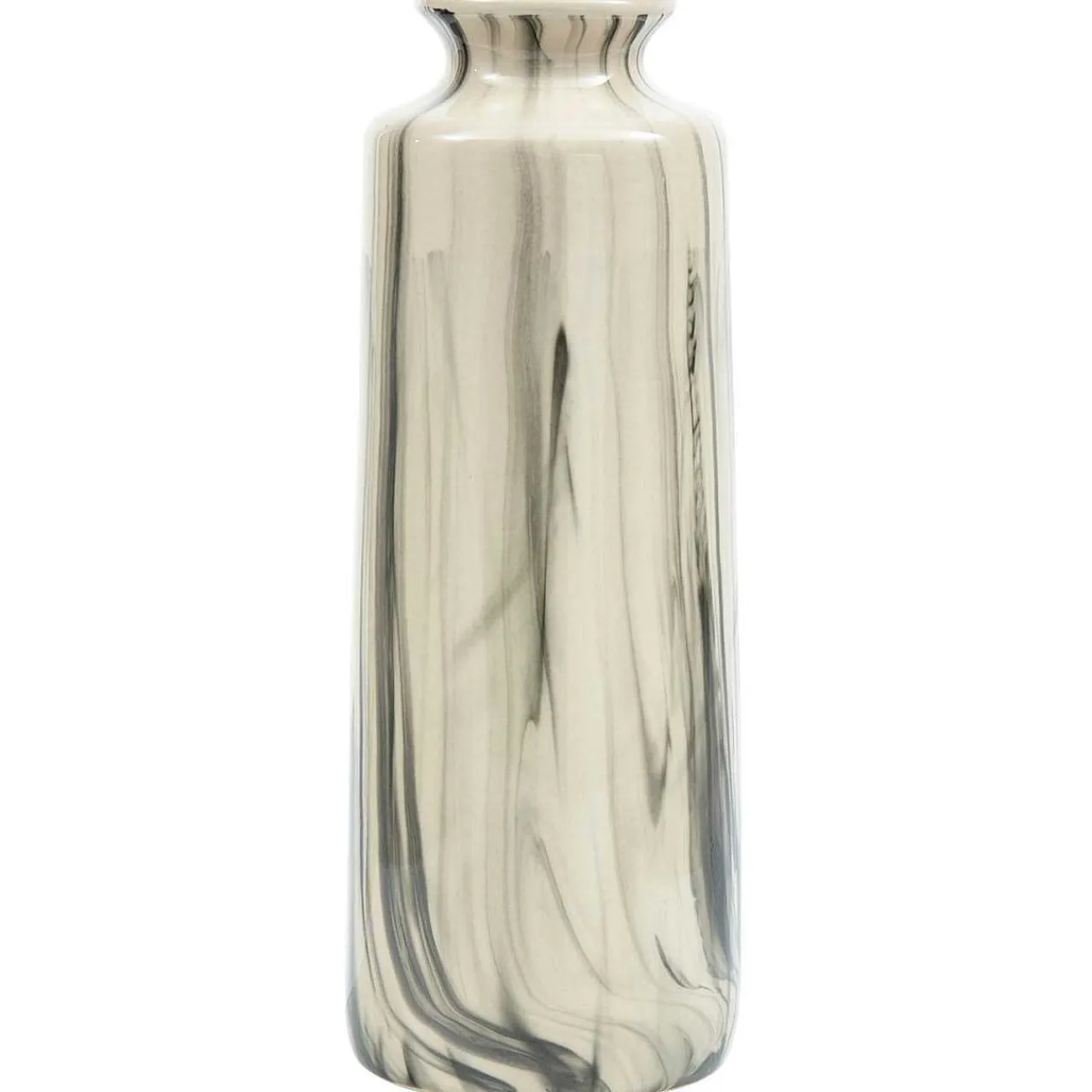 mutoni living Vase Strike Keramik Offwhite/Schwarz 40> Vasen