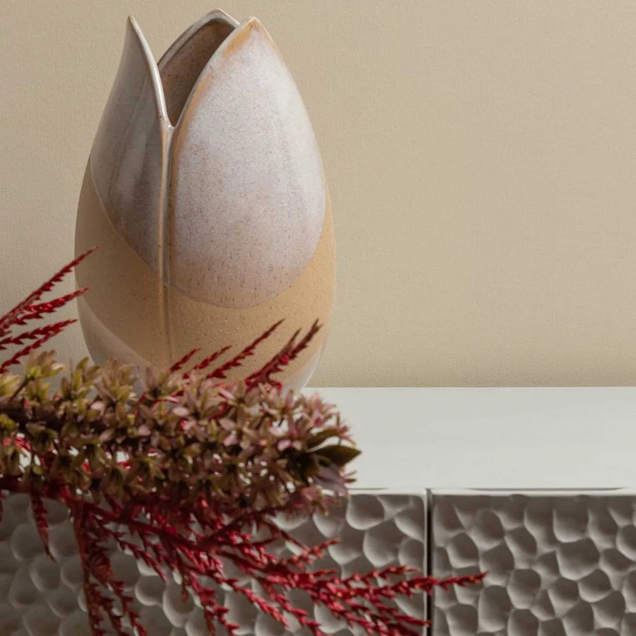 mutoni living Vase Toulipa Keramik Natur 28> Vasen