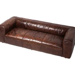 KARE Design Vintage Leder Sofa Cubetto 3 Sitzer> Ledersofas