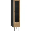 mutoni casual Vitrine Flubna Natur Schwarz> Vitrinen