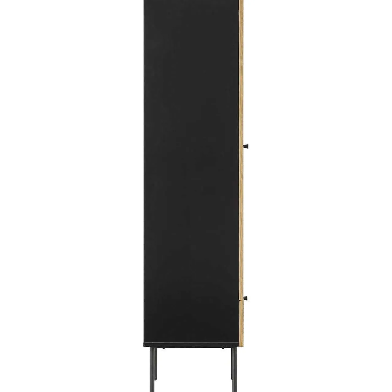 mutoni casual Vitrine Flubna Natur Schwarz> Vitrinen