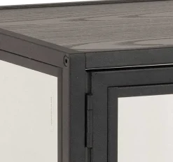 mutoni scandi Vitrine Multiple Bronx Metall Schwarz 86> Vitrinen