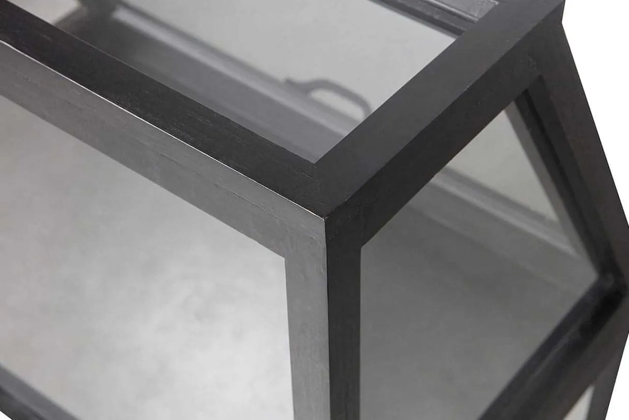 mutoni living Vitrinenkasten Dido Schwarz 65X109> Vitrinen