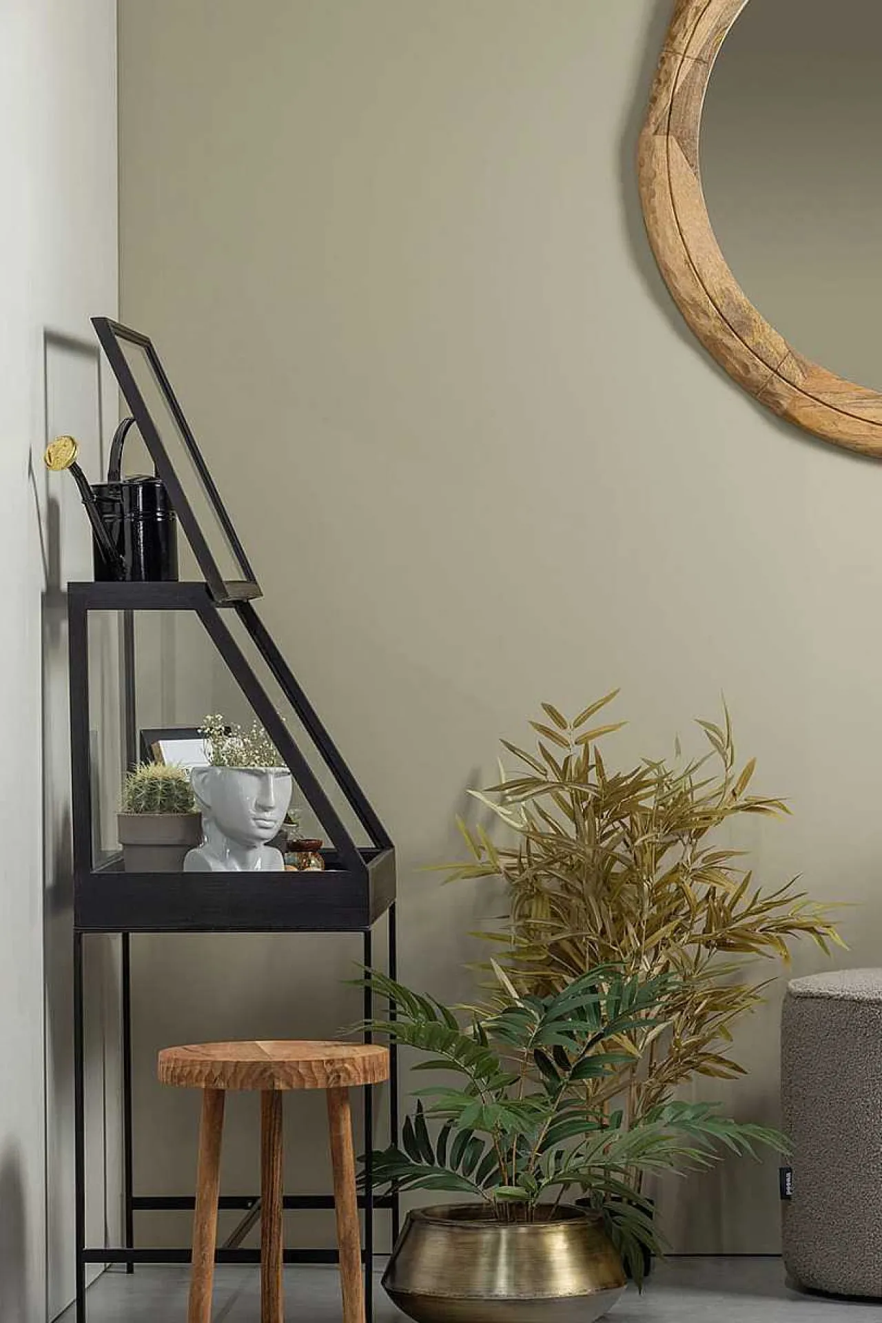 mutoni living Vitrinenkasten Dido Schwarz 65X109> Vitrinen