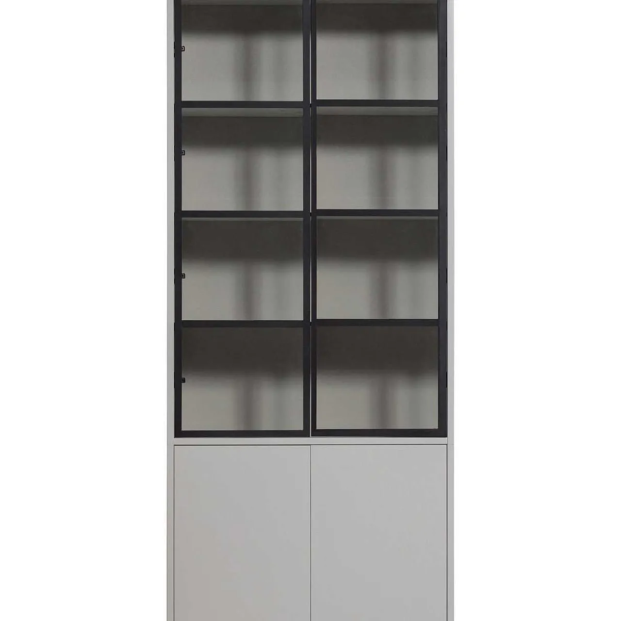 mutoni living Vitrinenschrank Basic Kiefer Mist 230X101> Vitrinen