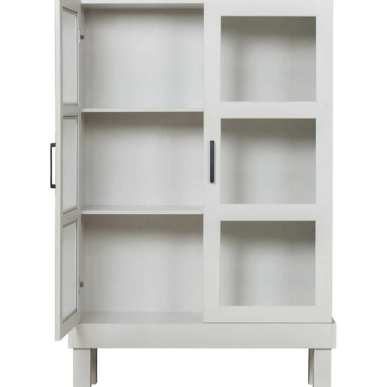 mutoni living Vitrinenschrank Bonk Kiefer Nebelweiss 107X160> Vitrinen