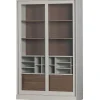 mutoni living Vitrinenschrank James Kiefer Grau 125X200> Vitrinen