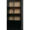 mutoni living Vitrinenschrank Sivan Kiefer Schwarz 200X100> Vitrinen