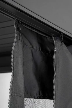 mutoni lifestyle Vorhänge-Netz Fur Pavillon Ocean Anthrazit 300X300 (4Er-Set)> Pavillons Zubehör