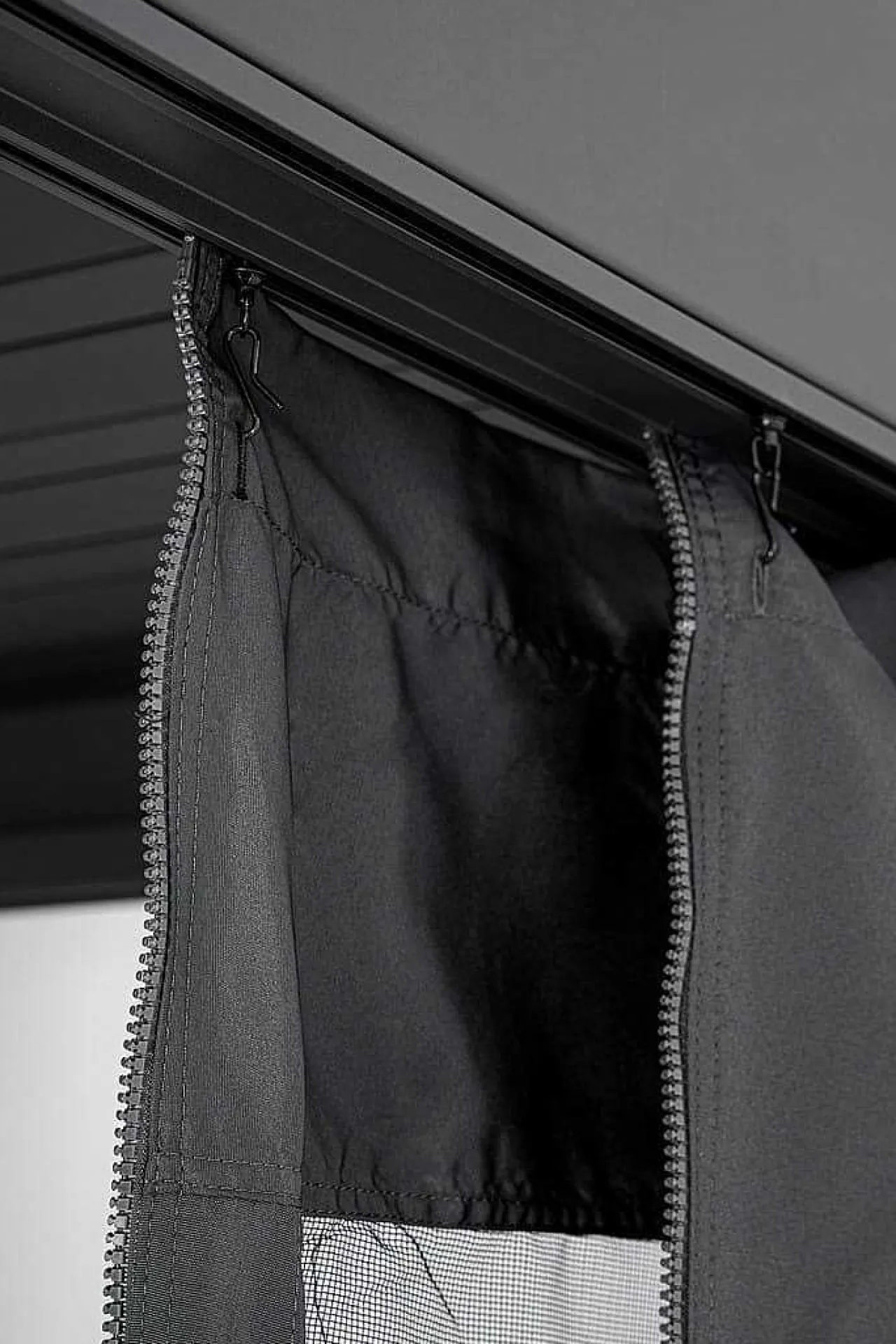 mutoni lifestyle Vorhänge-Netz Fur Pavillon Ocean Anthrazit 300X400 (4Er-Set)> Pavillons Zubehör