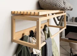 mutoni scandi Wandgarderobe Bellamy Bambus Natur 80><noscript><img width=