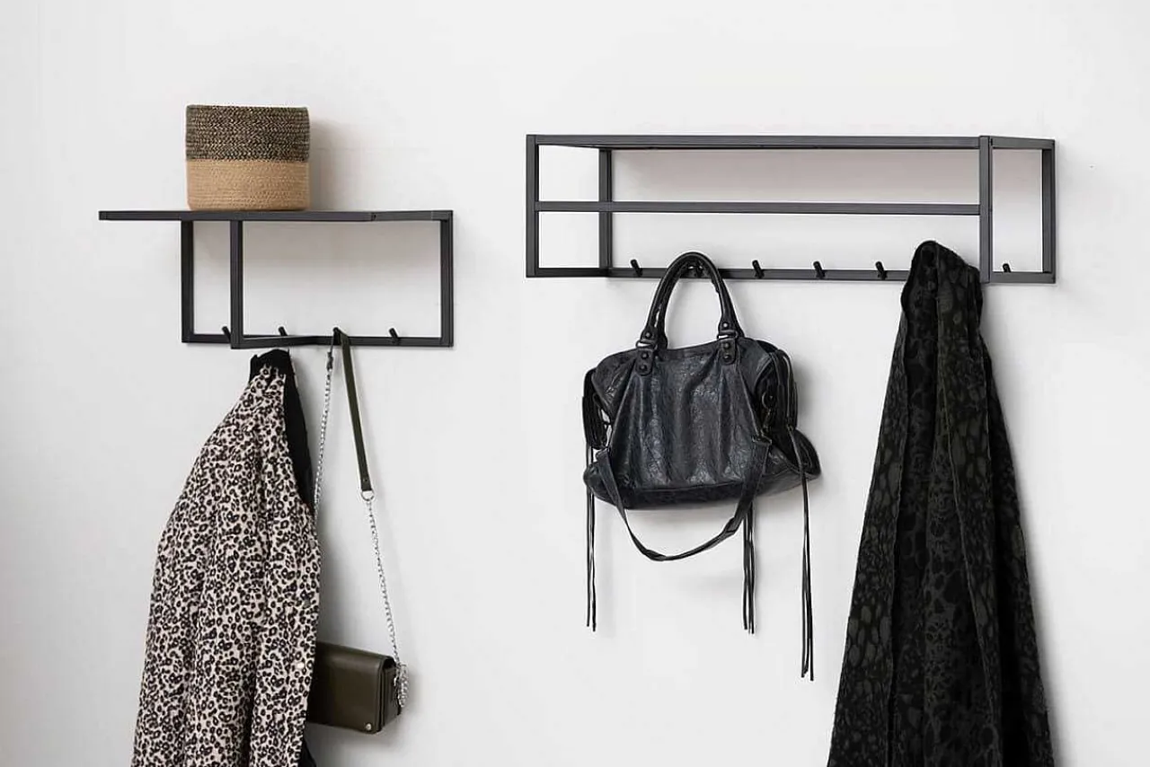 mutoni scandi Wandgarderobe Multiple Bronx Metall Braun Schwarz 50> Garderoben & Kleiderständer