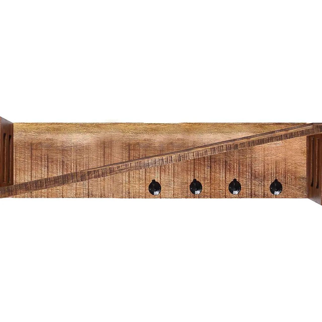 mutoni sweet home Wandgarderobe Quapra Mangoholz Natur 90> Garderoben & Kleiderständer