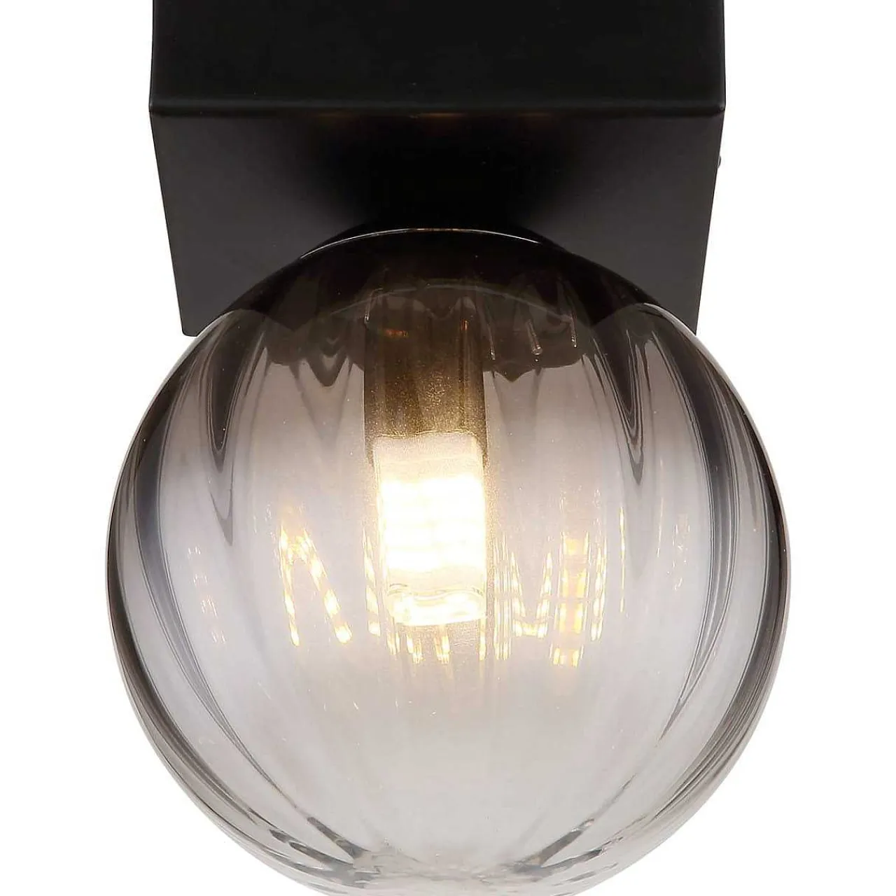 mutoni light Wandleuchte Dallerta Metall Schwarz Matt 1Xg9 Led> Led-Wandleuchten