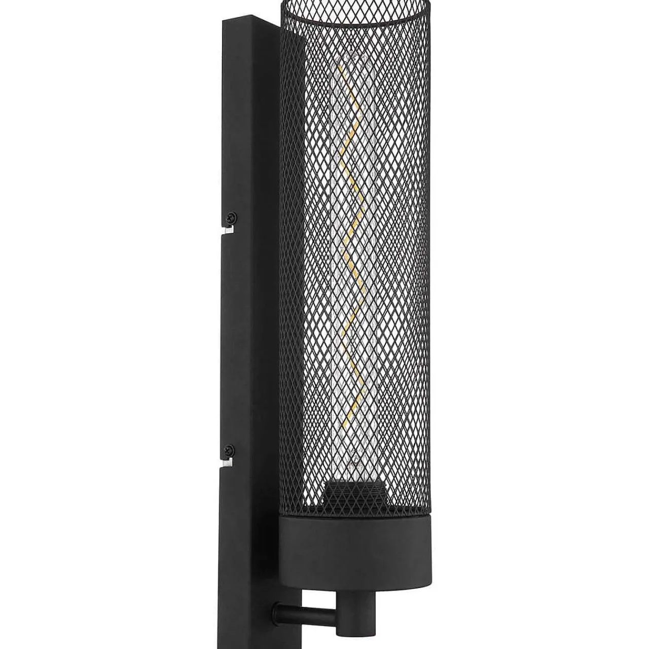 mutoni light Wandleuchte Hans Metall Schwarz Matt 1Xe27> Wandleuchten