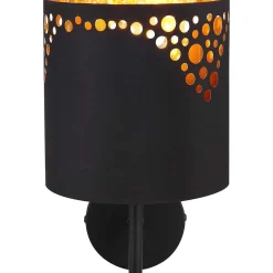 mutoni light Wandleuchte Ingeborg Metall Schwarz Matt 1Xe14 Led><noscript><img width=