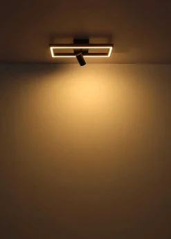 mutoni light Wandleuchte Mandera Metall Schwarz Matt Led> Led-Wandleuchten