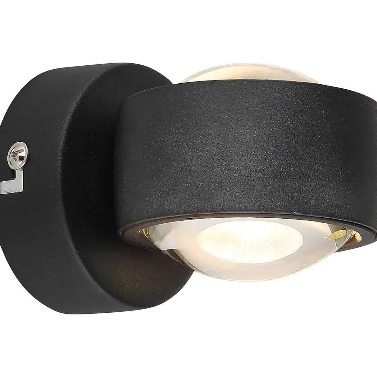 mutoni light Wandleuchte Randi Metall Schwarz Matt 2Xled> Led-Wandleuchten
