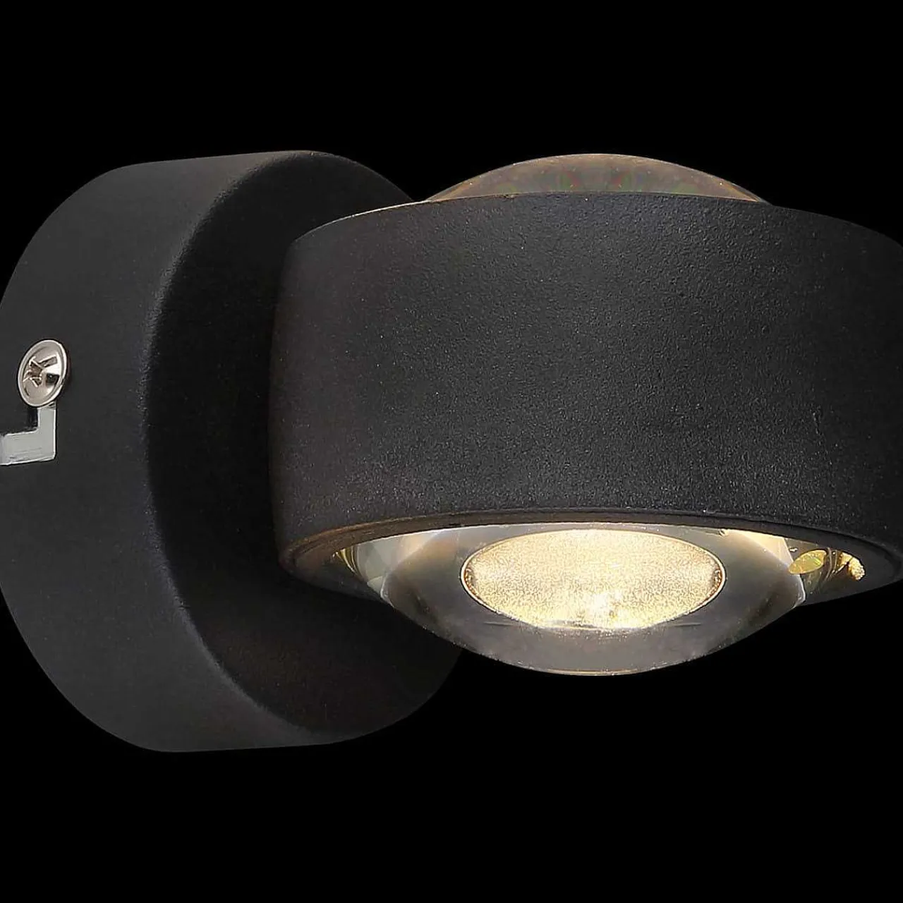 mutoni light Wandleuchte Randi Metall Schwarz Matt 2Xled> Led-Wandleuchten