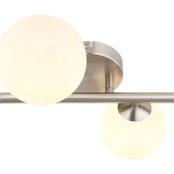 mutoni light Wandleuchte Riha Metall Nickel Matt 2Xg9 Led><noscript><img width=
