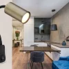 mutoni light Wandleuchte Robby Metall Schwarz Altmessing 1Xgu10> Wandleuchten