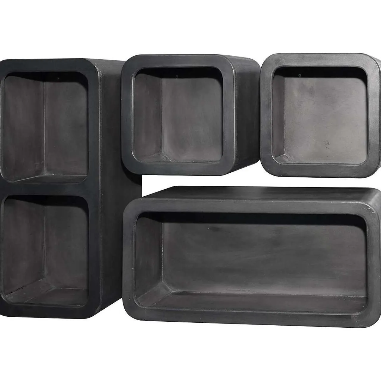 mutoni industrial Wandregal Dark Clay Grau (4Er-Set)> Regale
