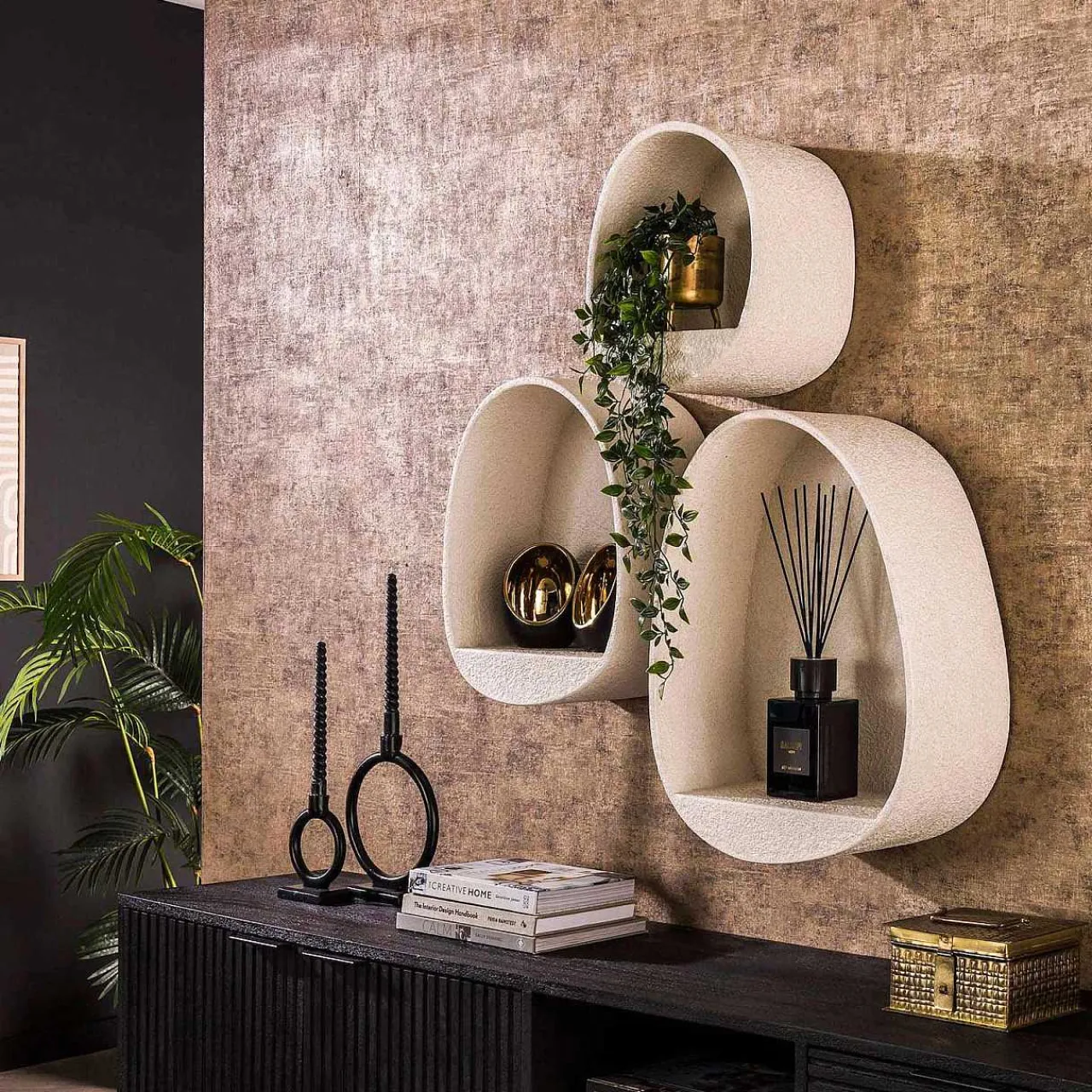 mutoni industrial Wandregal Stone (3Er-Set)> Regale