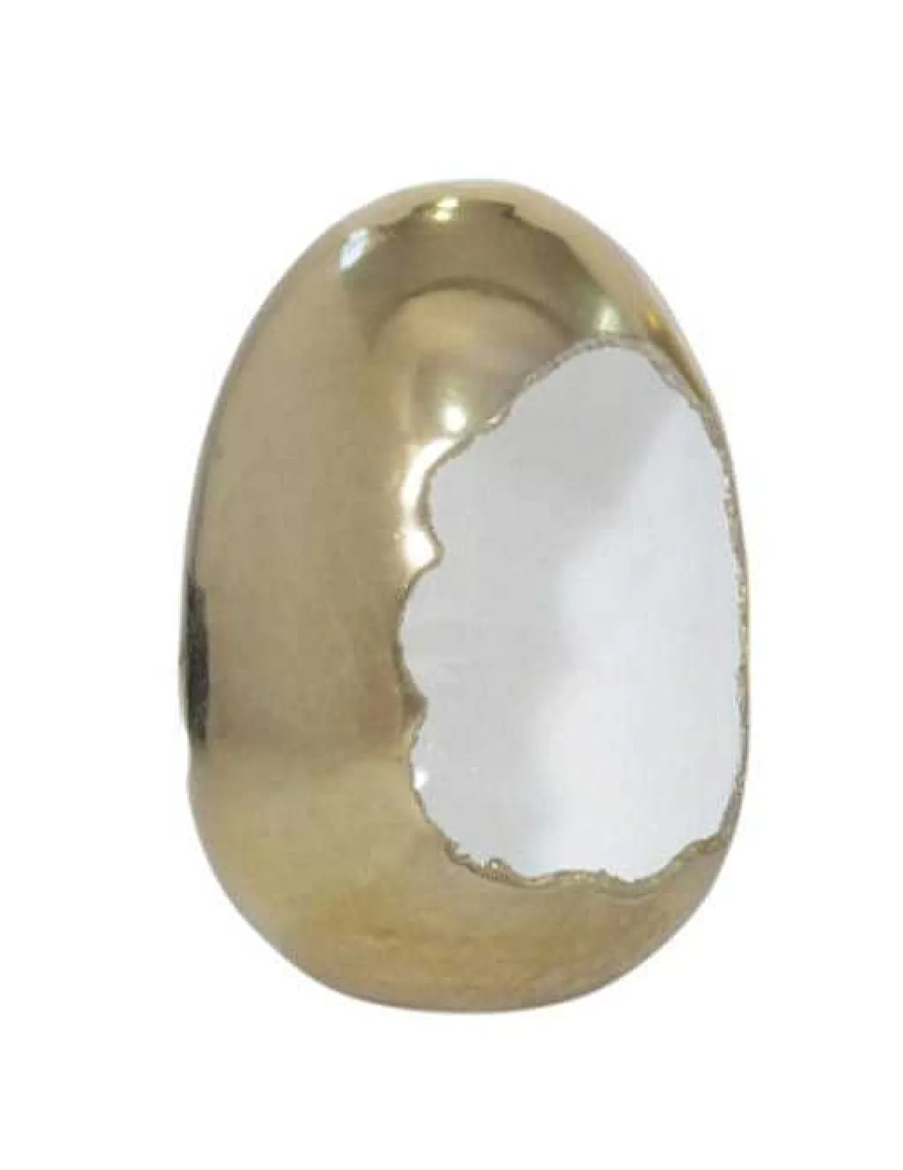 mutoni vintage Windlicht Egg Gold-Weiss 20> Windlichter & Teelichthalter