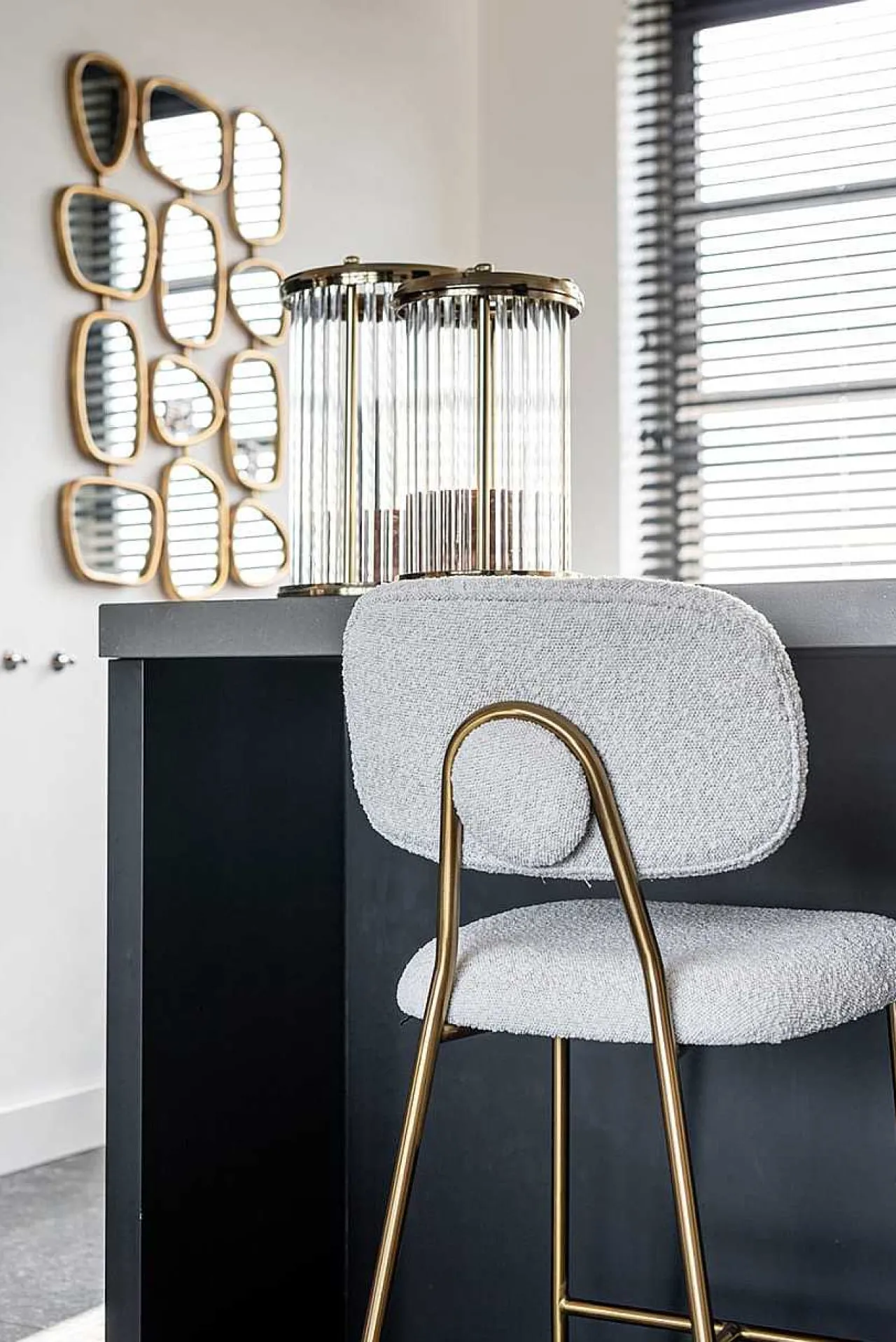 Richmond Interiors Windlicht Elwyn Gold 40> Windlichter & Teelichthalter